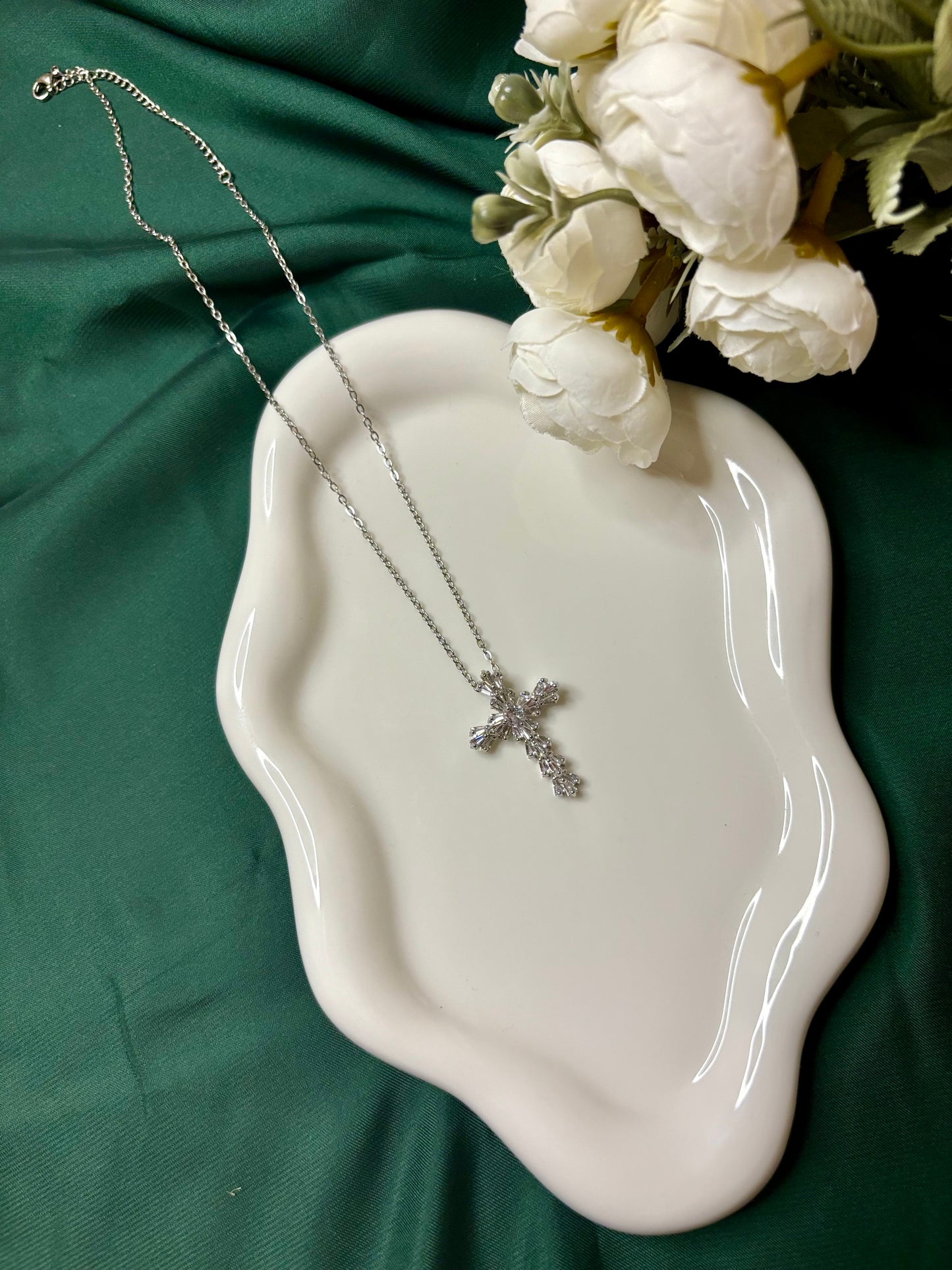 Collier CROSS argent